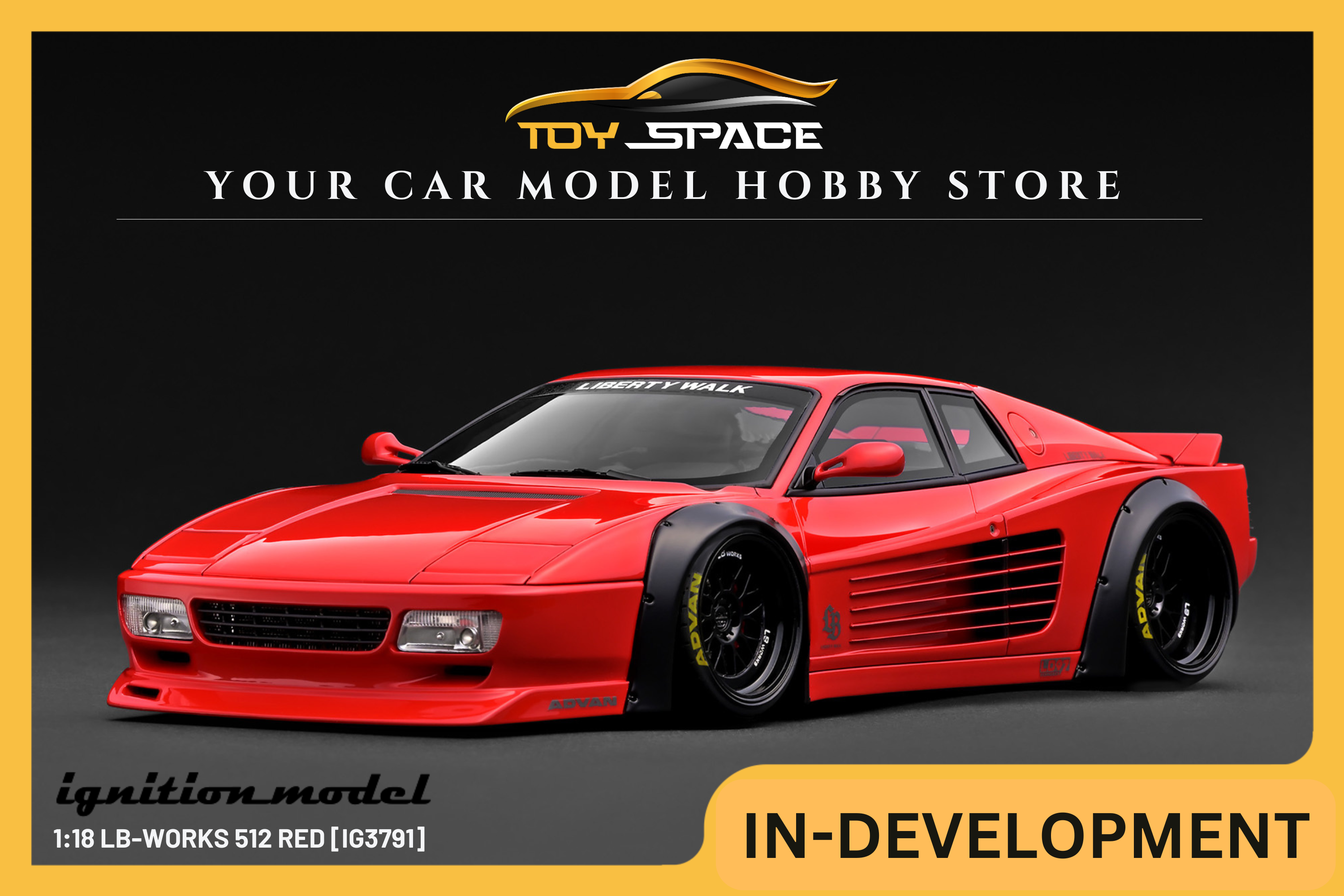 IGNITION MODEL] 1:18 LB-Works 512 Red [IG3791]