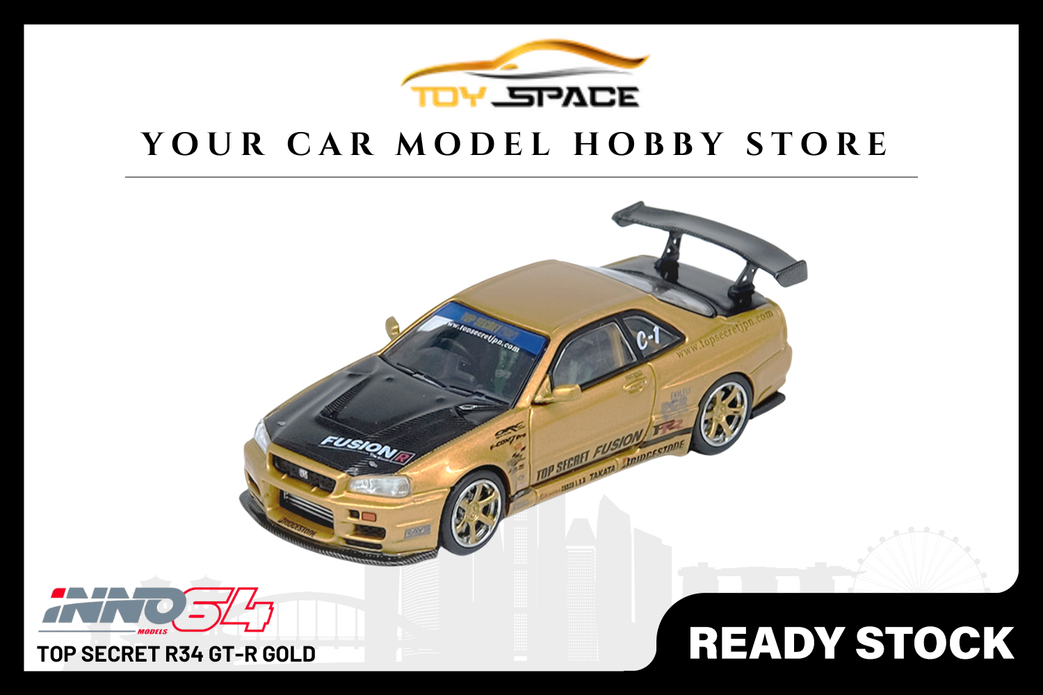 inno64 イノモデル イベント限定品 ゴールド R34 トップシク inno64 イノモデル イベント限定品 ゴールド R34 トップシク