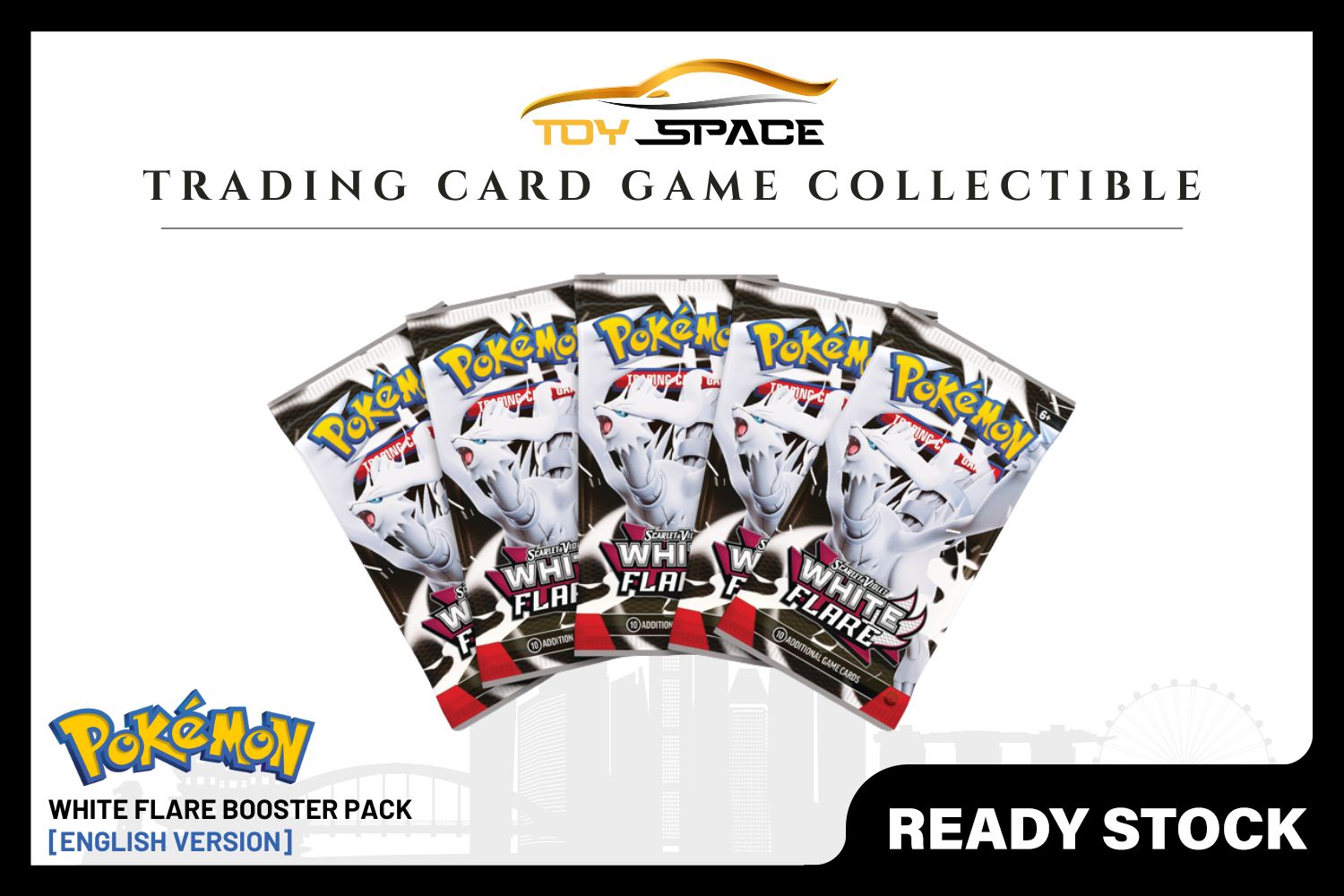 white flare english booster box Pokemon Scarlet & Violet White Flare Booster Bundle