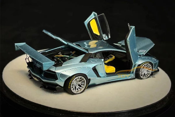 PGM 1/64 LBWK Aventador LP700 Ice Blue [China Hobby Expo 2024 Exclusive]
