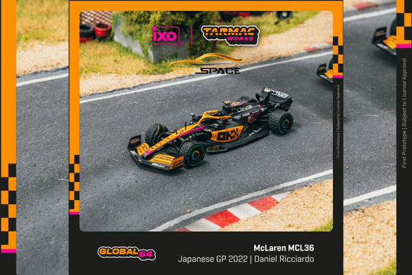 Tarmac Works 1/64 McLaren MCL36 Japanese Grand Prix 2022 Daniel Ricciardo