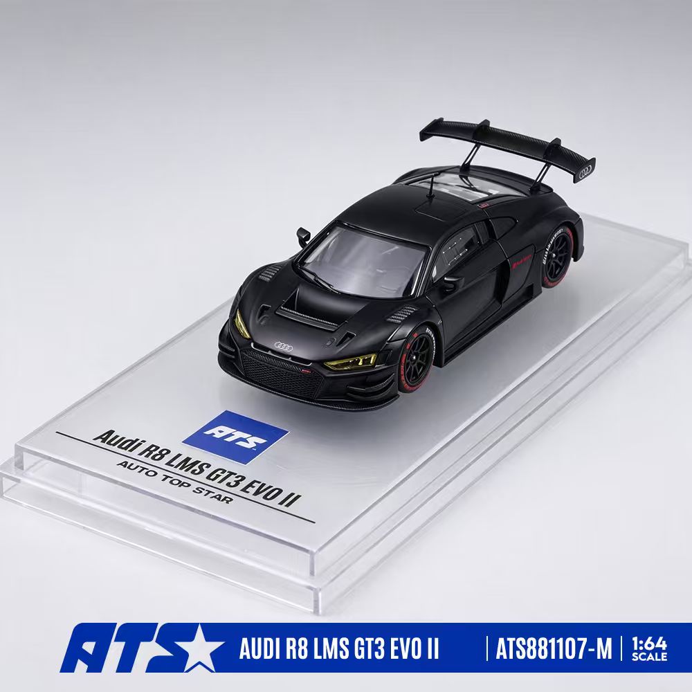 [ATS CAR MODEL] 1:64 Audi R8 LMS GT3 Evo II Matte Black