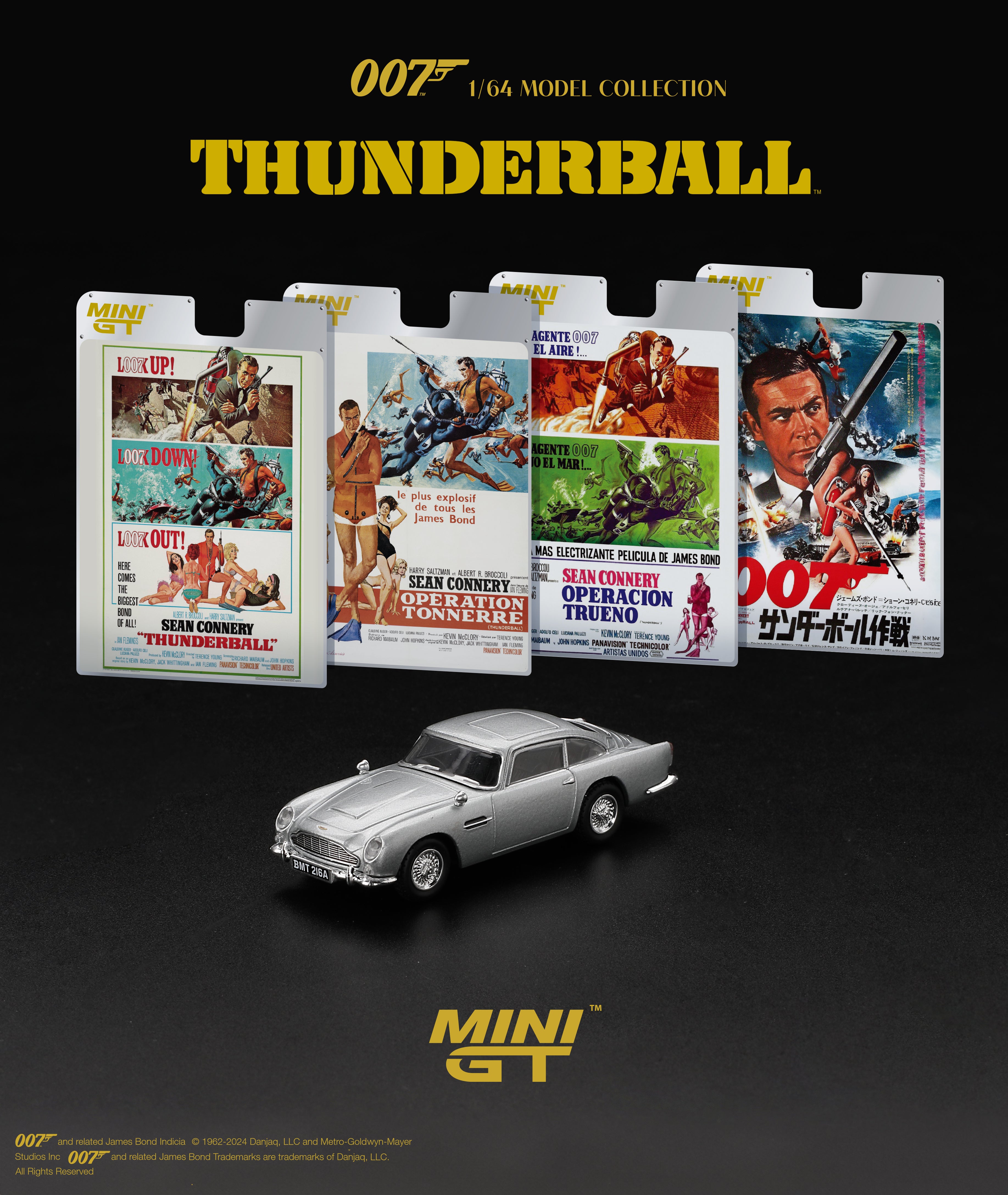 [MINI GT] Aston Martin DB5 “Thunderball” Japanese Blister Packaging