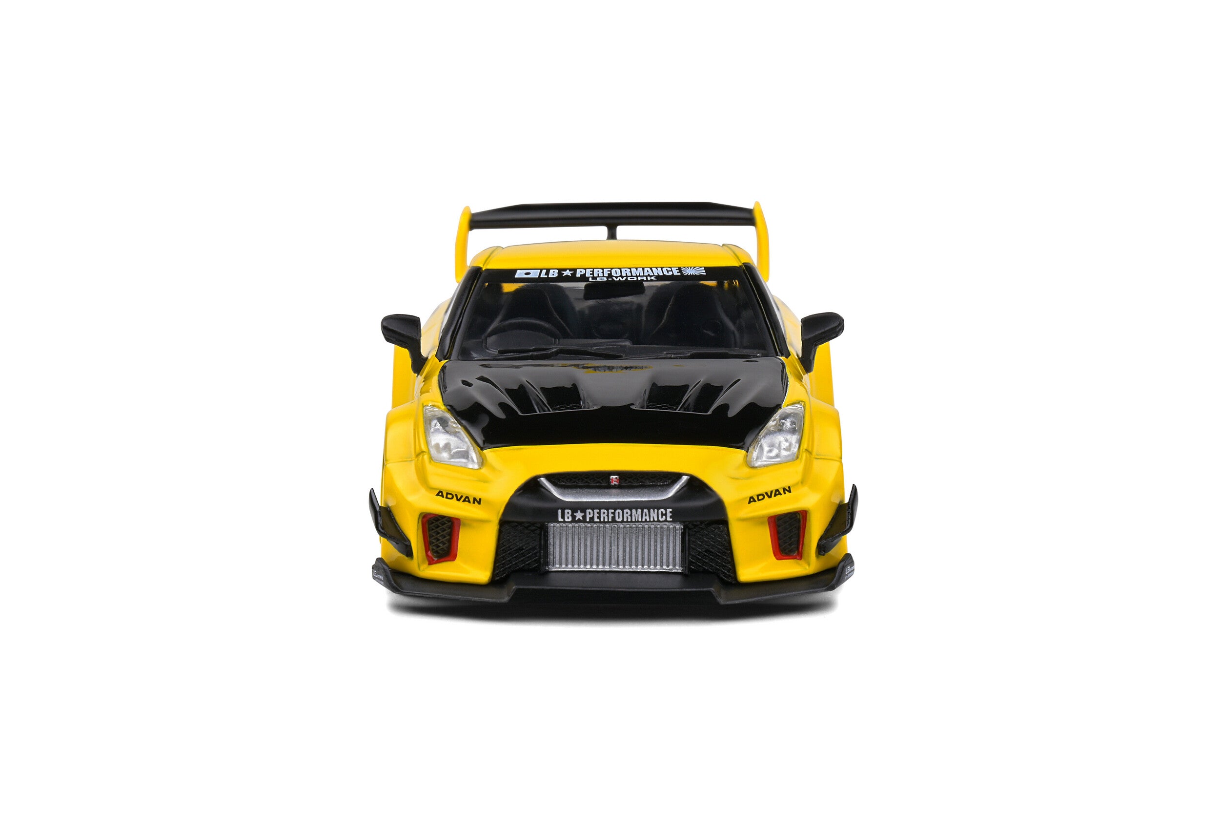 Solido 1/43 Nissan GTR R35 LBWK Silhouette - Yellow
