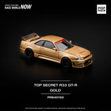 [POP RACE] 1:64 Top Secret GT-R R33 Gold - Toy Space Diecast Online Store Singapore