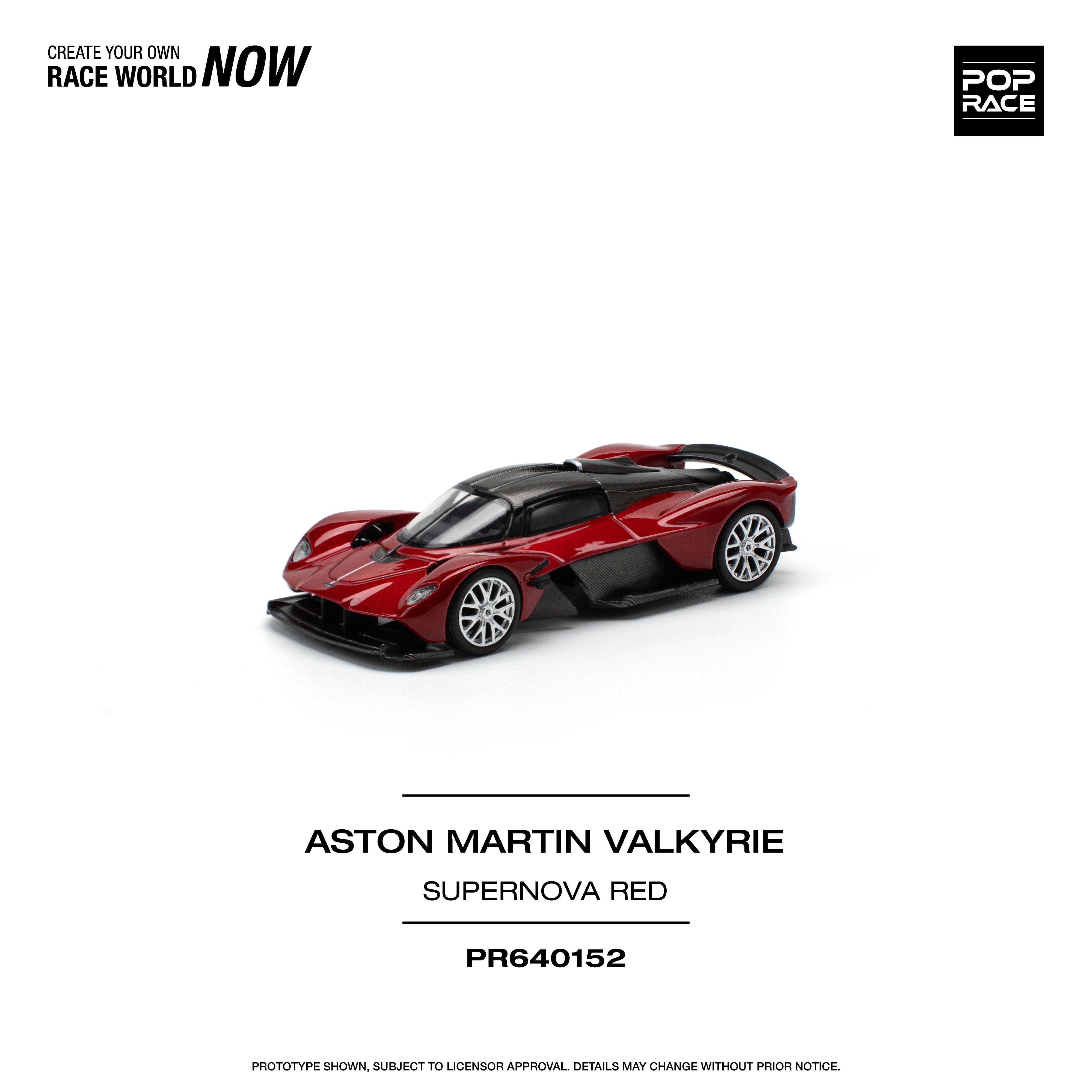 [POP RACE] 1:64 Aston Martin Valkyrie Supernova Red