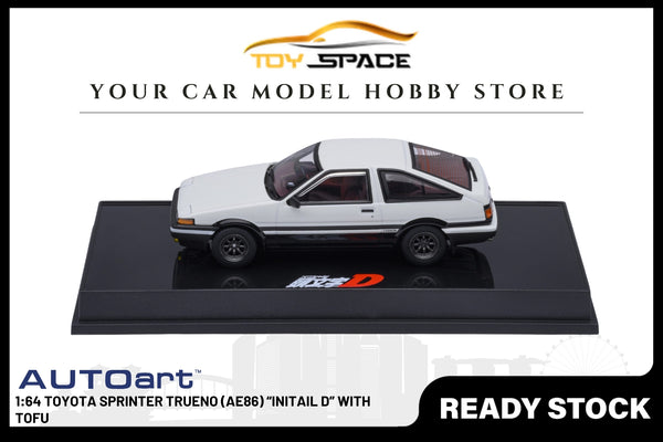 [AUTOART] 1:64 Toyota Sprinter Trueno (AE86) “INITIAL D” With Tofu