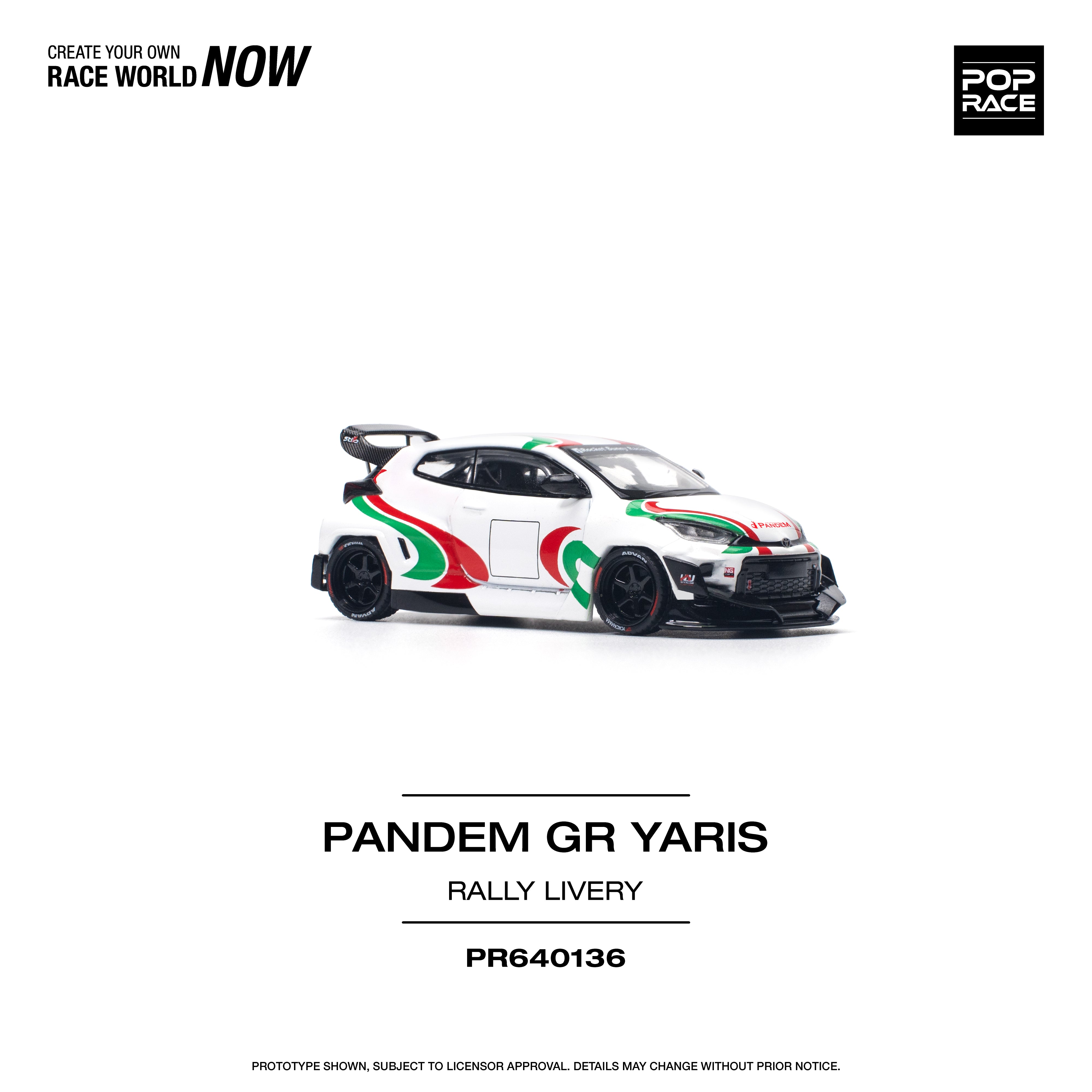 [POP RACE] 1/64 Pandem GR Yaris - Rally Livery