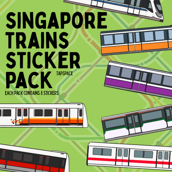 Singapore Trains Sticker Bundle Pack