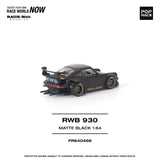 [POP RACE] 1:64 RWB 930 Matte Black "STELLA ARTOIS" - Toy Space Diecast Online Store Singapore