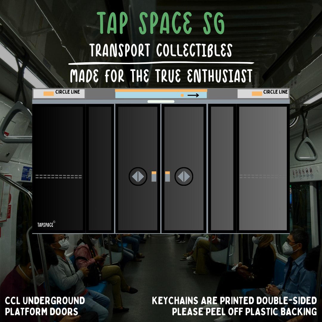 Circle Line Platform Doors MRT Icons Keychain