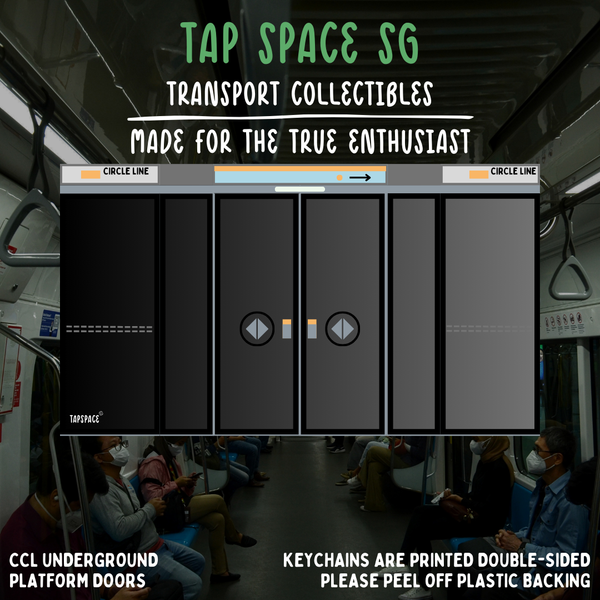 Circle Line Platform Doors MRT Icons Keychain