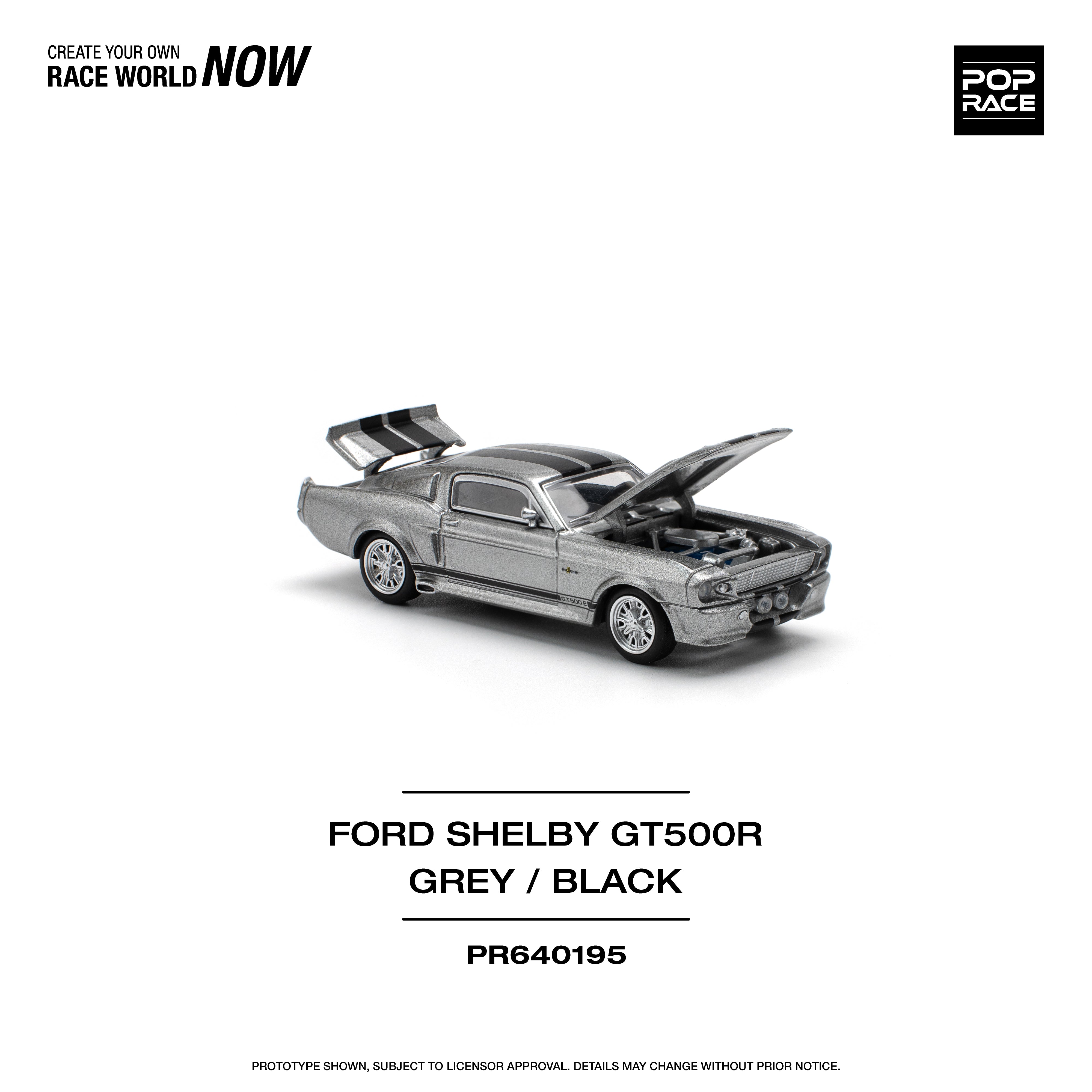 [POP RACE] 1:64 1967 Shelby Mustang GT500 Grey/Black