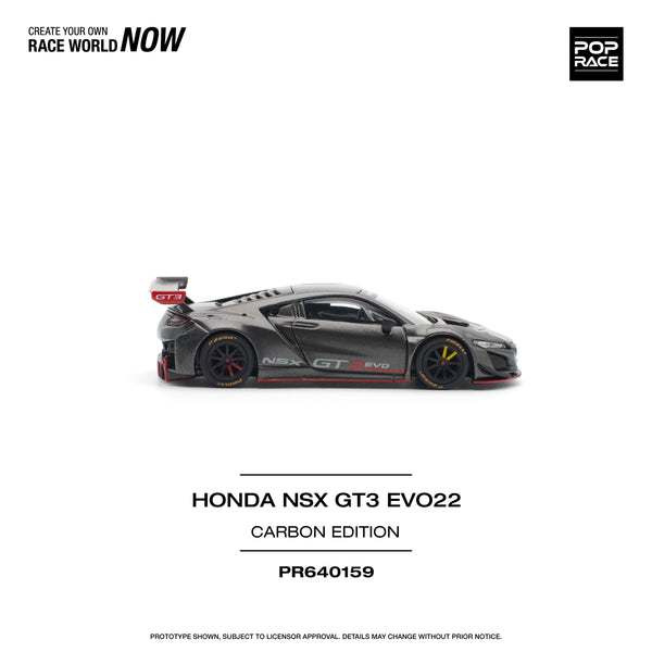 [POP RACE] 1:64 Honda NSX GT3 EVO22 Carbon Edition