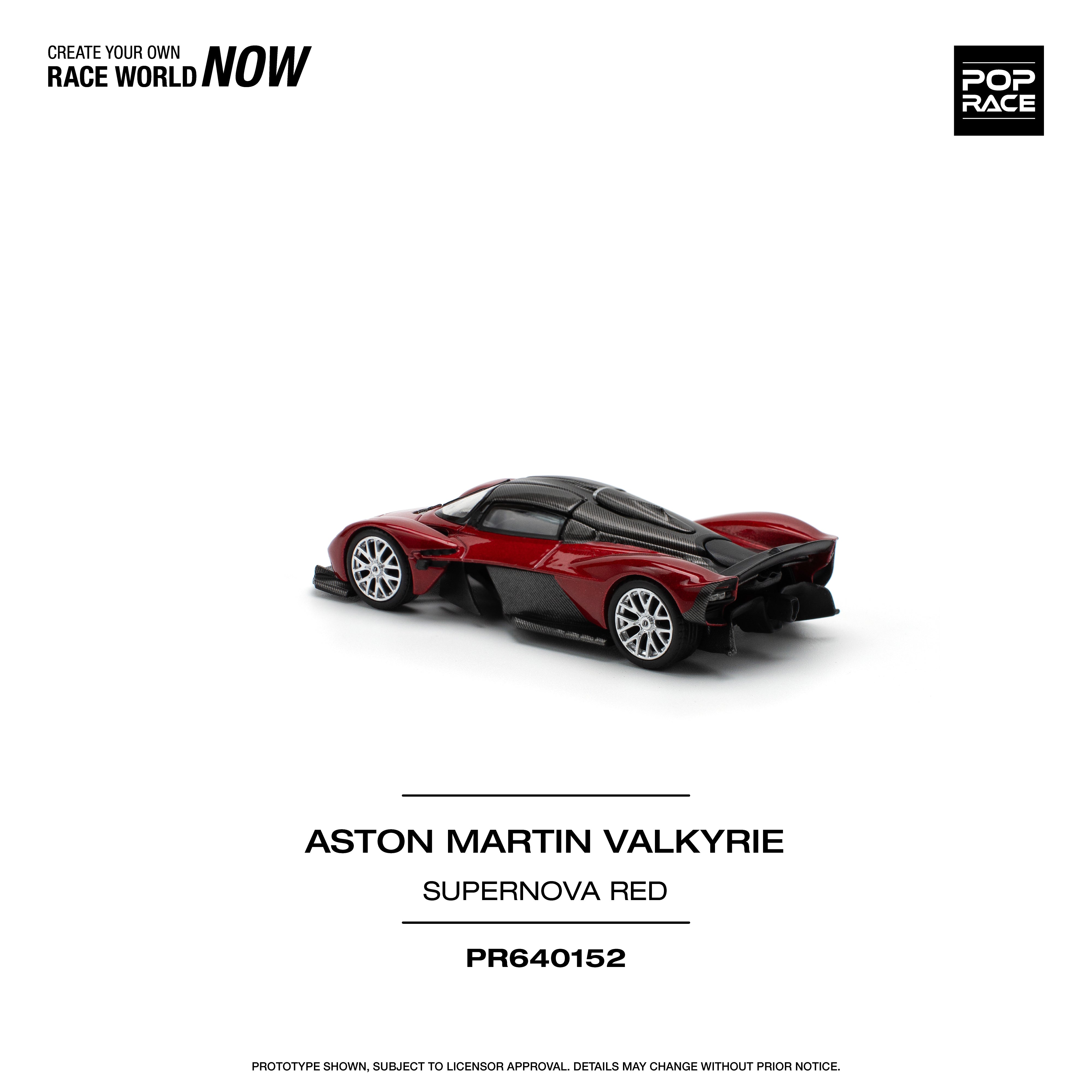 [POP RACE] 1:64 Aston Martin Valkyrie Supernova Red