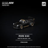 [POP RACE] 1:64 RWB 930 Matte Black "STELLA ARTOIS" - Toy Space Diecast Online Store Singapore