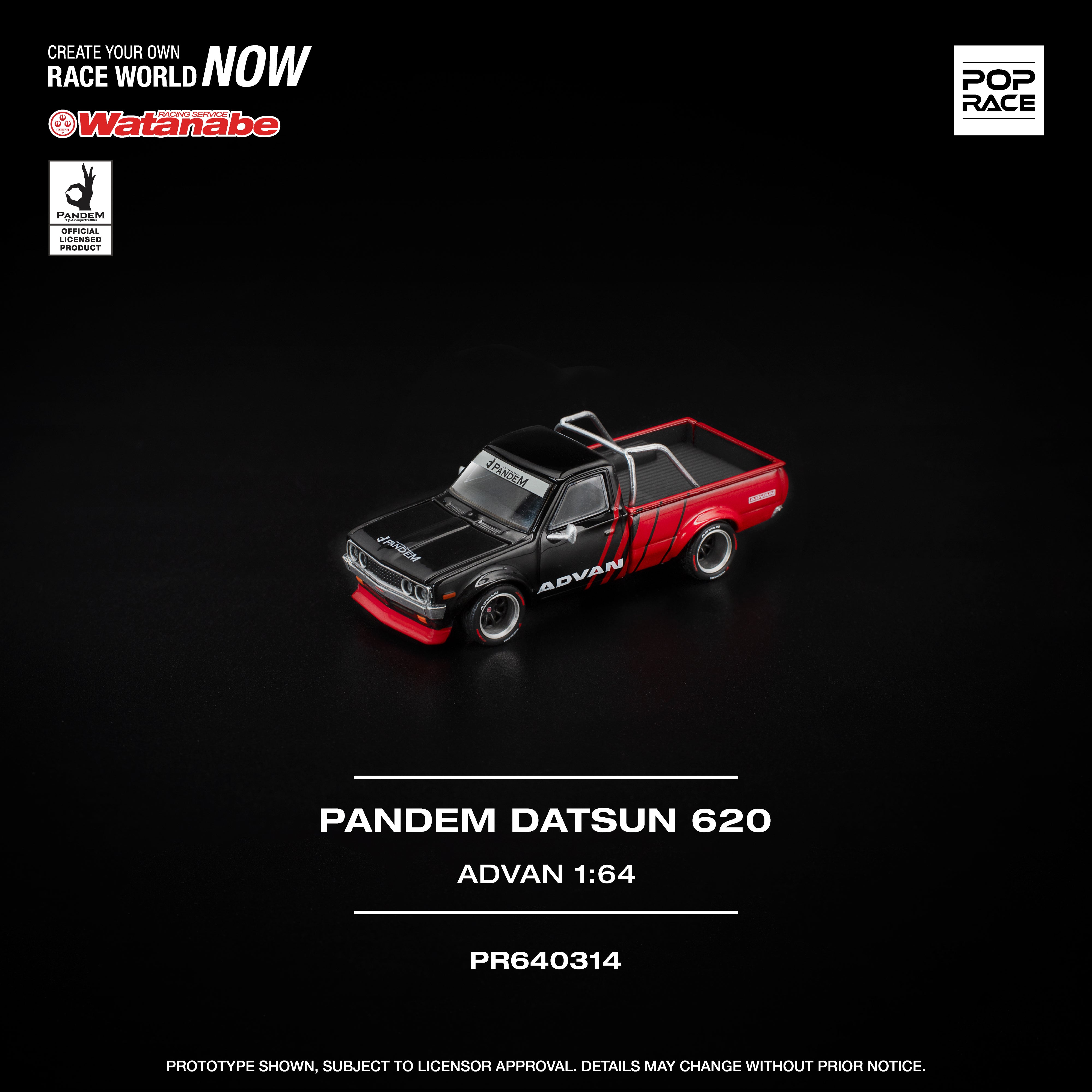 [POP RACE] 1:64 Pandem Datsun 620 Advan