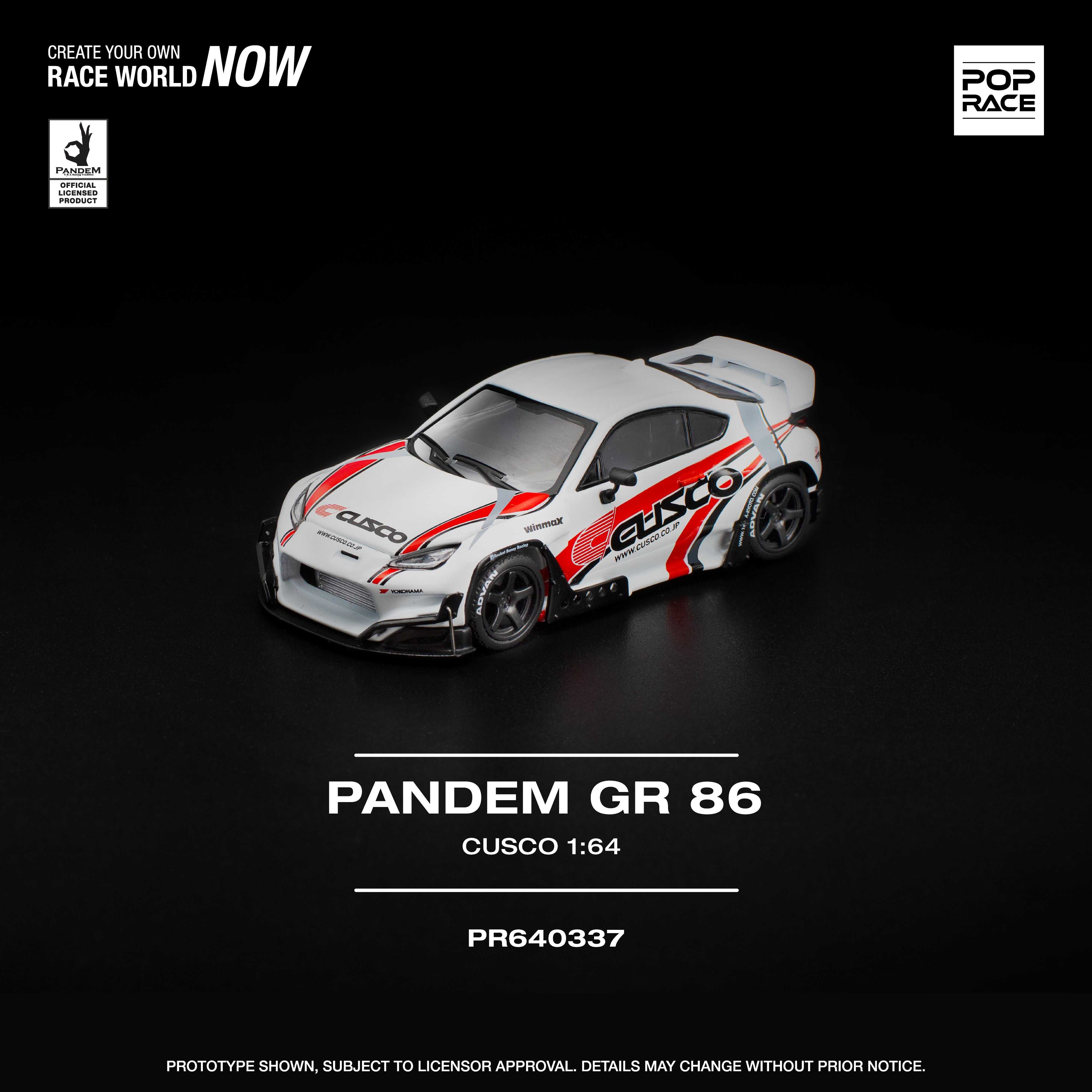 [POP RACE] 1:64 Pandem GR86 Cusco