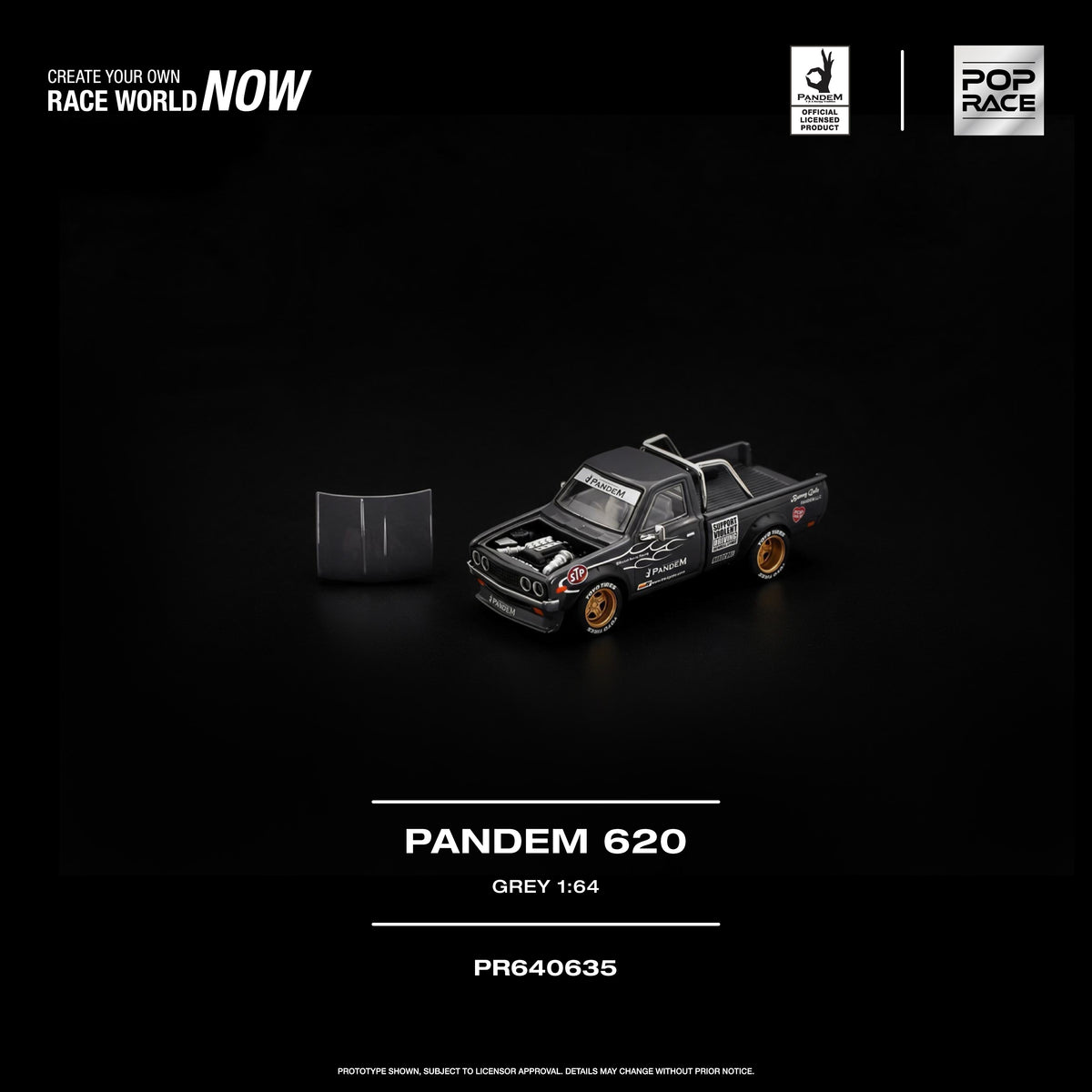 [POP RACE] 1:64 Pandem 620 Grey