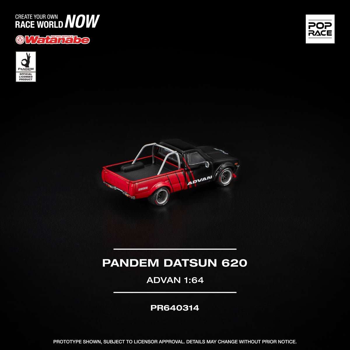 [POP RACE] 1:64 Pandem Datsun 620 Advan