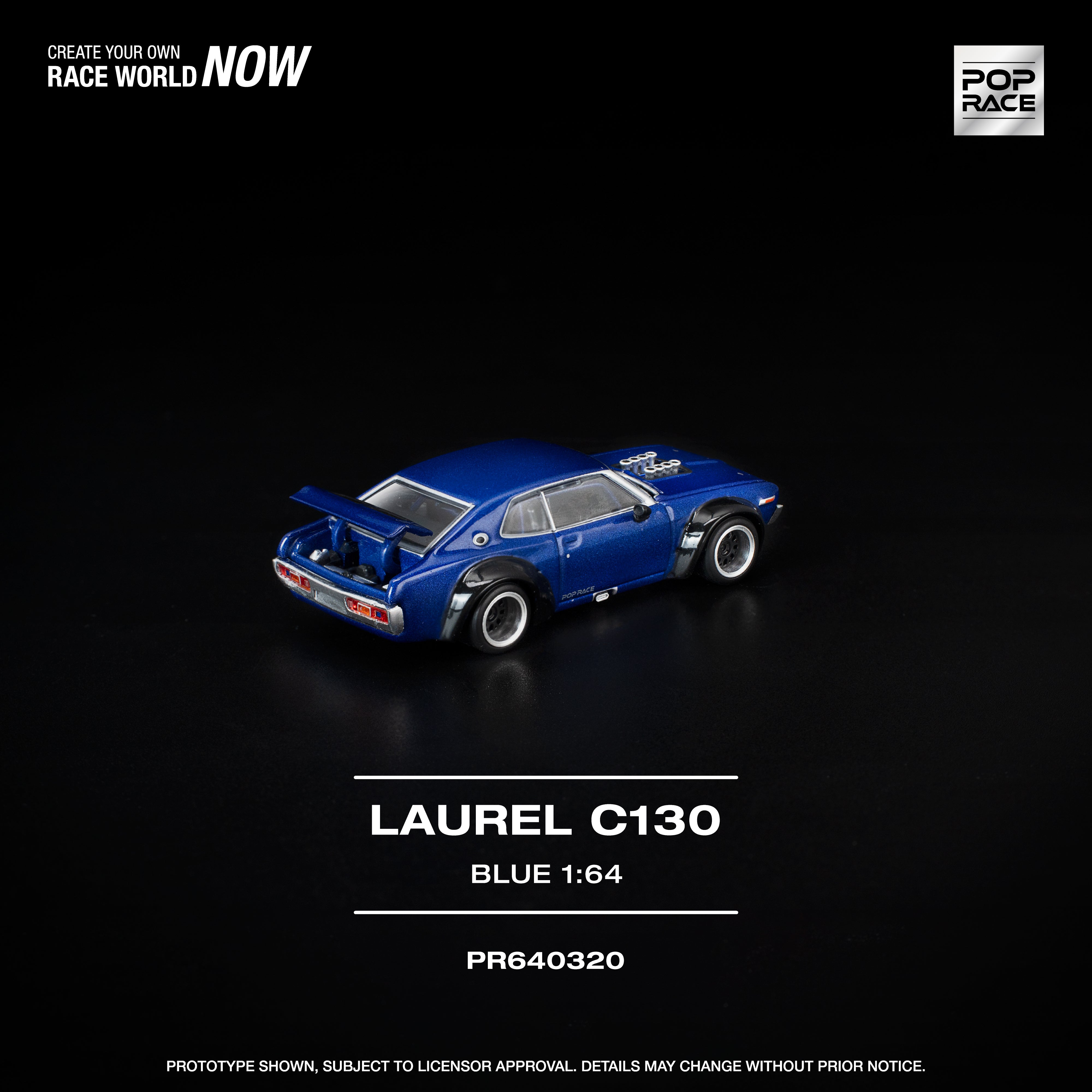[POP RACE] 1:64 Laurel C130 Blue