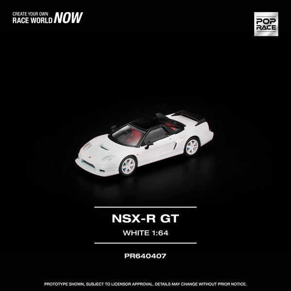 [POP RACE] 1:64 Honda NSX-R GT White