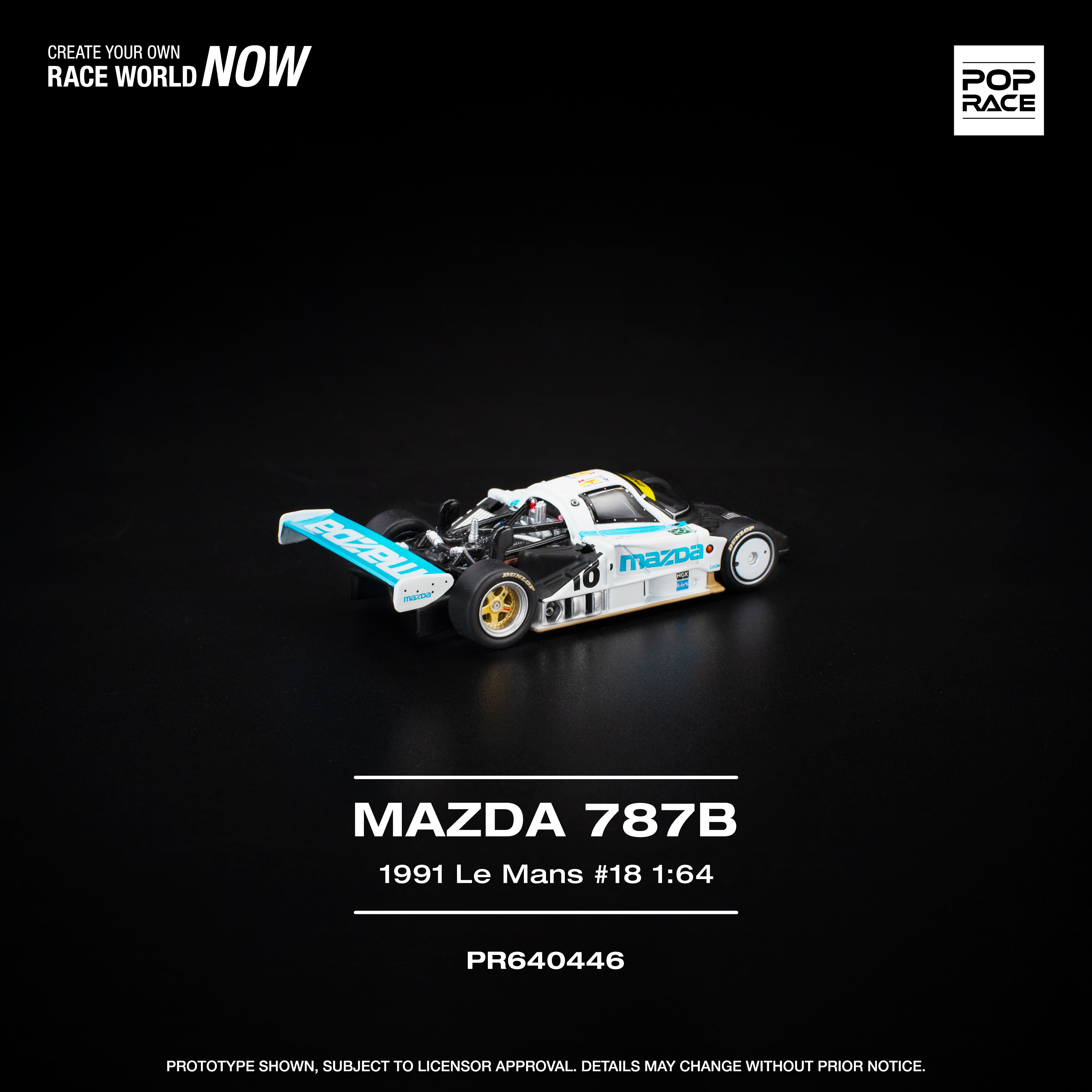 [POP RACE] 1:64 Mazda 787B 1991 Le Mans 24HRS #18