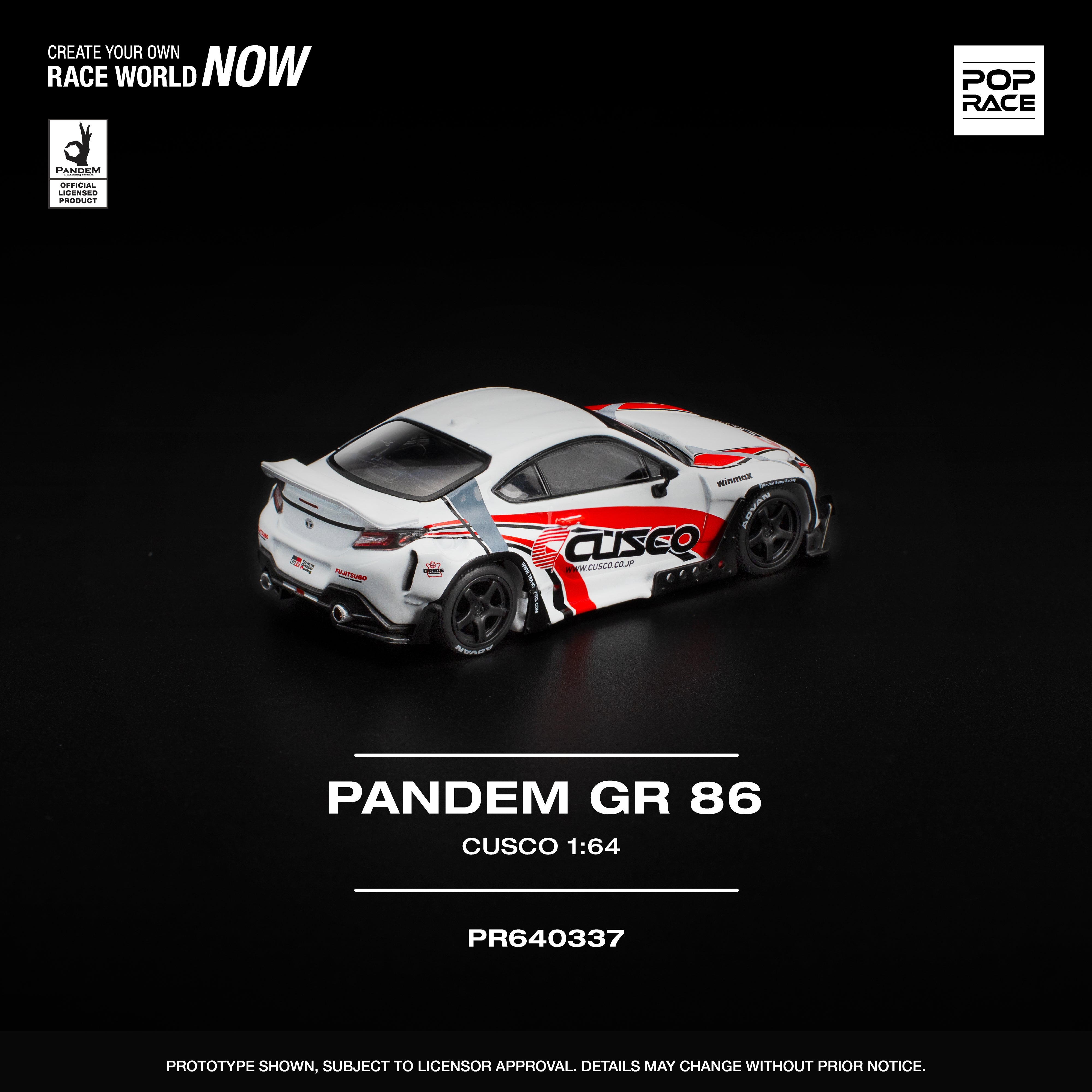 [POP RACE] 1:64 Pandem GR86 Cusco