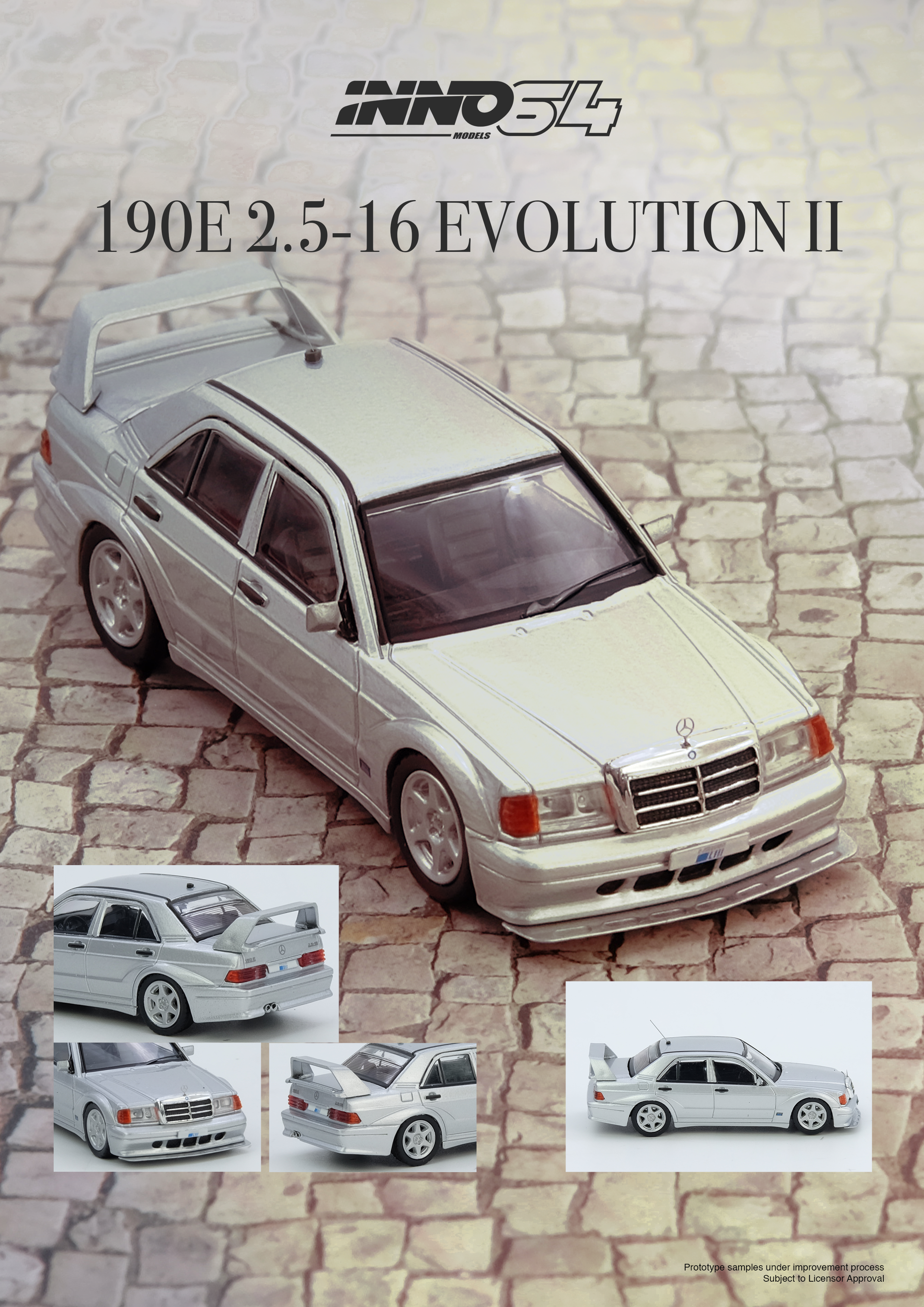 [INNO64] Mercedes-Benz 190E Silver