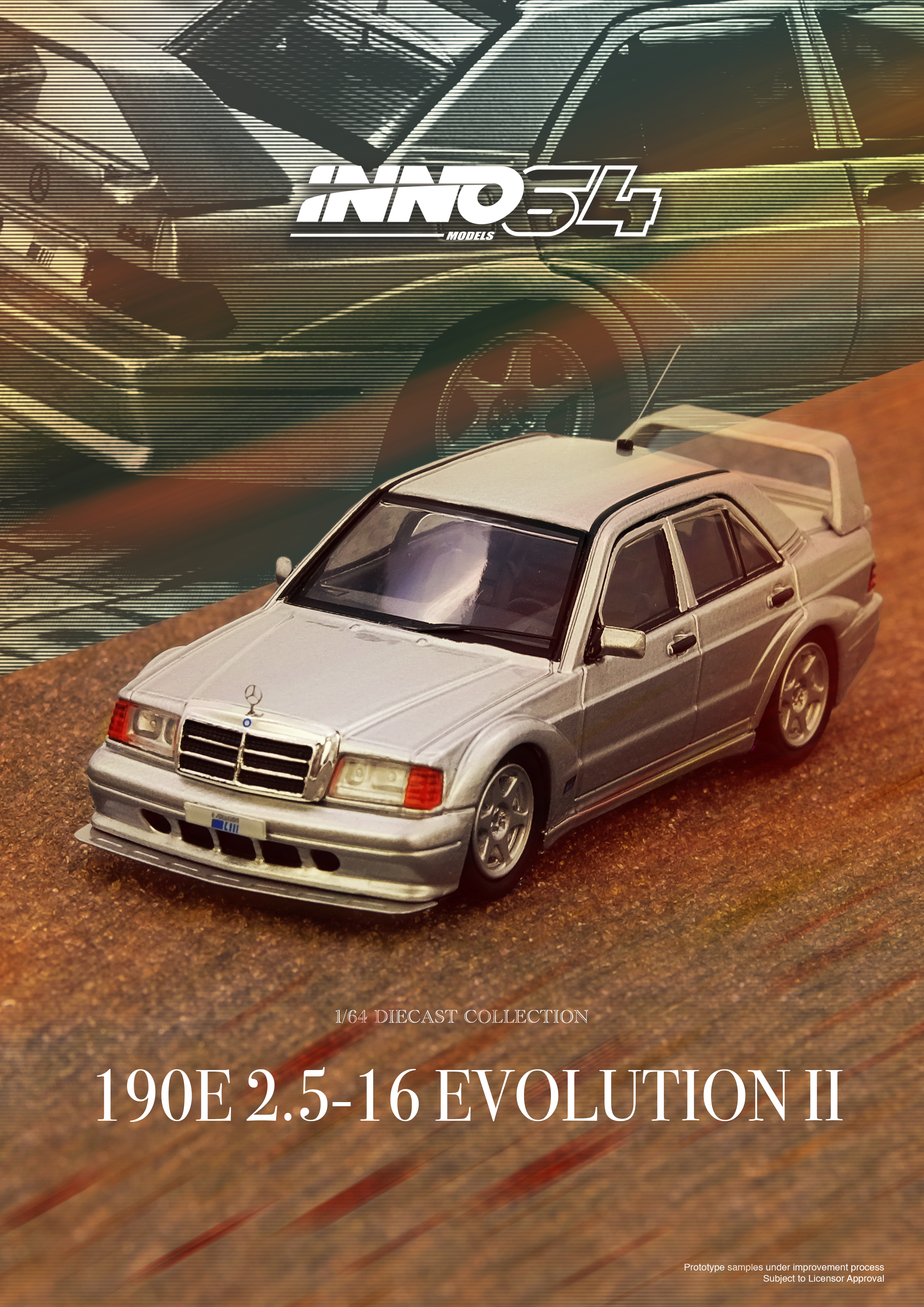 [INNO64] Mercedes-Benz 190E Silver