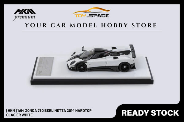 [HKM] 1:64 Zonda 760 Berlinetta 2014 Hardtop Glacier White