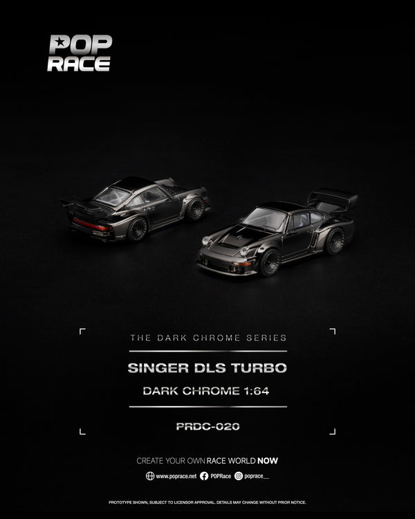 [POP RACE] 1:64 Singer DLS Turbo Dark Chrome
