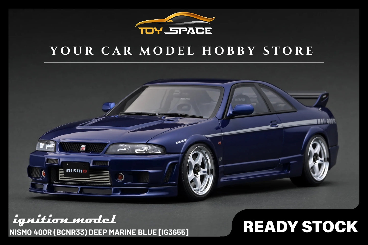 [IGNITION MODEL] 1:18 NISMO 400R (BCNR33) Deep Marine Blue [IG3655]