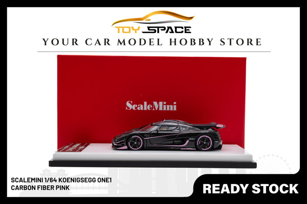 Scalemini 1/64 Koenigsegg One1 Carbon Fiber Pink