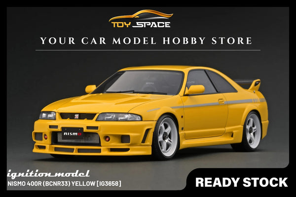 [IGNITION MODEL] 1:18 NISMO 400R (BCNR33) Yellow [IG3658]