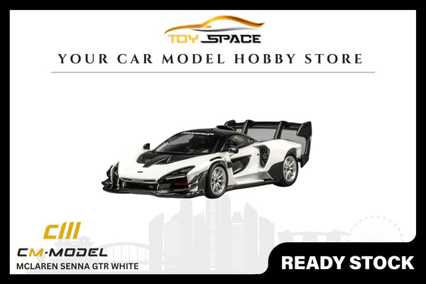 [CM MODEL] 1:64 Mclaren Senna GTR White