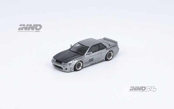Inno64 Nissan Silvia (S13) V1 Pandem Rocket Bunny Silver