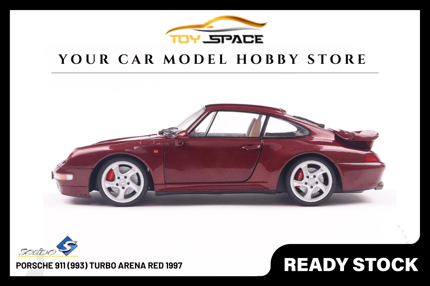 [SOLIDO] 1:18 Porsche 911 (993) Turbo Arena Red 1997