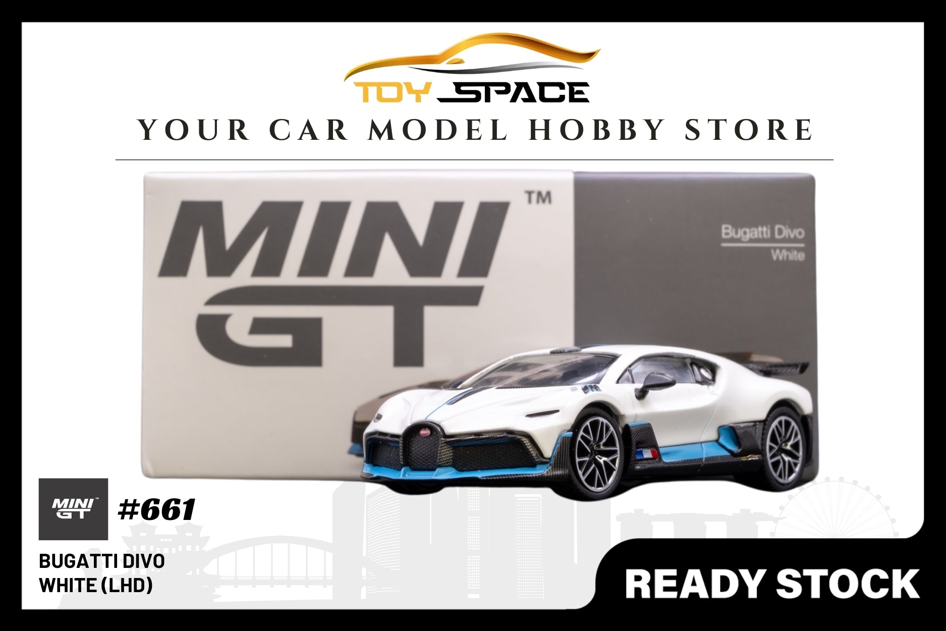 [MINI GT] Bugatti Divo White (LHD)