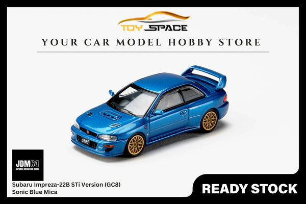 [JDM64] 1:64 Subaru Impreza-22B STi Version (GC8) - Sonic Blue Mica