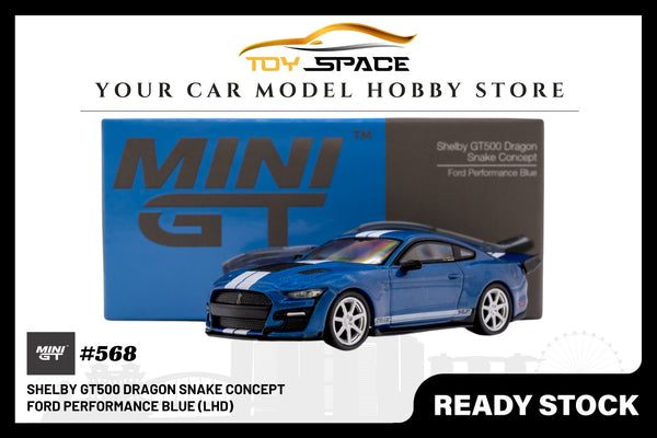 Mini GT Shelby GT500 Dragon Snake Concept Ford Performance Blue (LHD)