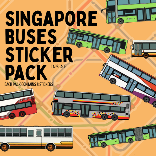 Singapore Buses Sticker Bundle Pack