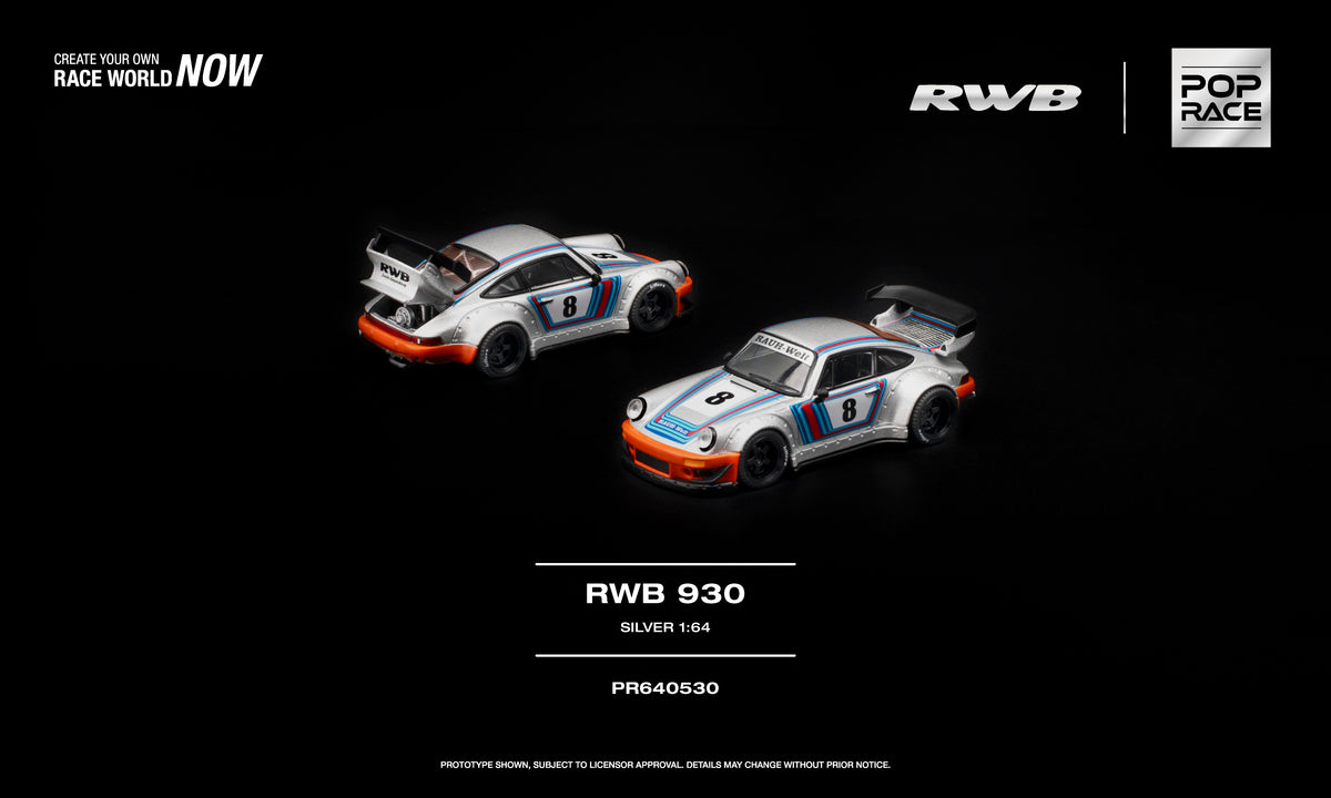 [POP RACE] 1:64 RWB 930 Silver