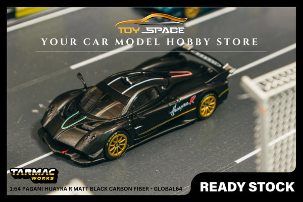 [TARMAC WORKS] 1:64 Pagani Huayra R Matt Black Carbon Fiber