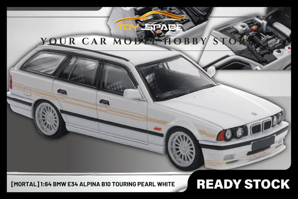 [MORTAL] 1:64 BMW E34 Alpina B10 Touring Pearl White