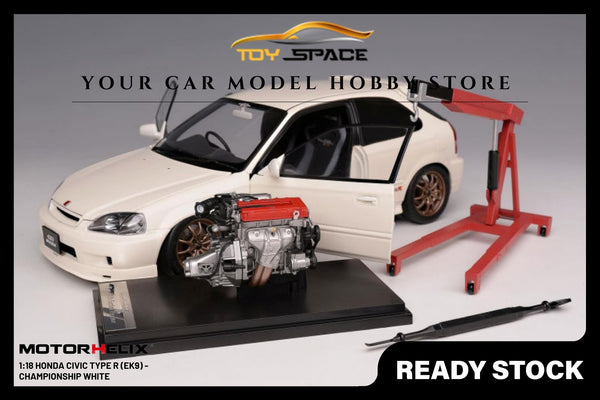 [MOTORHELIX] 1:18 Honda Civic Type R (EK9) - Championship White