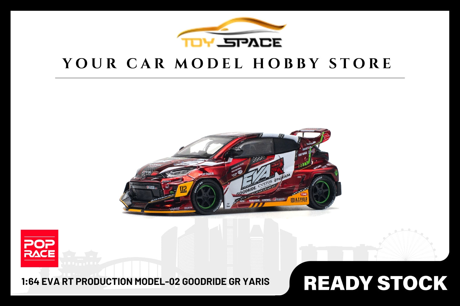 [POP RACE] 1:64 Eva RT Production Model-02 Goodride GR Yaris