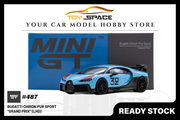 Mini GT Bugatti Chiron Pur Sport "Grand Prix" (LHD) - Toy Space Diecast Online Store Singapore