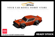 [POP RACE] 1:64 Skyline GT-R V8 Drift (Kenmeri) Orange - Toy Space Diecast Online Store Singapore
