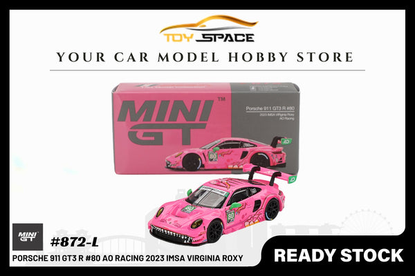 [MINI GT] Porsche 911 GT3 R #80 AO Racing 2023 IMSA VIRginia Roxy